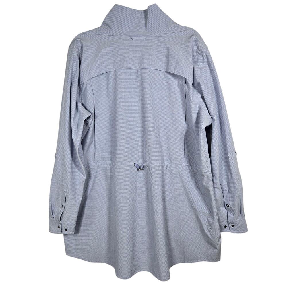 Duluth Trading Sol Survivor Tunic Womens 2XL Blue Hiking Outdoor UPF Sun Shirt - Picture 8 of 11